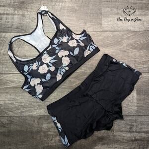 ODIJ Crop Top Boyshort Tankini Swimsuit Size XL